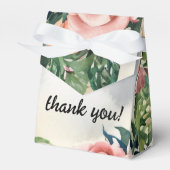 Serene Garden Krans: Pastel Floral Elegance Bedankdoosjes (Voorkant Zijde)