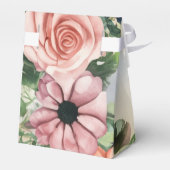 Serene Garden Krans: Pastel Floral Elegance Bedankdoosjes (Achterkant)