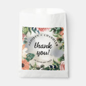 Serene Garden Krans: Pastel Floral Elegance Bedankzakje (Voorkant)