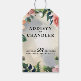 Serene Garden Krans: Pastel Floral Elegance Cadeaulabel