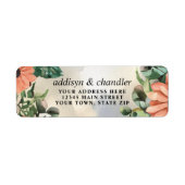 Serene Garden Krans: Pastel Floral Elegance Etiket (Voorkant)