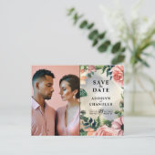 Serene Garden Krans: Pastel Floral Elegance Feestdagenkaart (Staand voorkant)