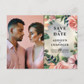 Serene Garden Krans: Pastel Floral Elegance Feestdagenkaart (Voorkant)