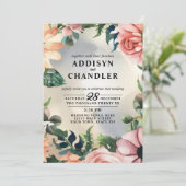 Serene Garden Krans: Pastel Floral Elegance Kaart (Staand voorkant)