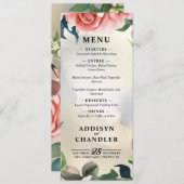 Serene Garden Krans: Pastel Floral Elegance Programmakaart (Voorkant / Achterkant)