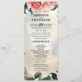 Serene Garden Krans: Pastel Floral Elegance Programmakaart (Voorkant)