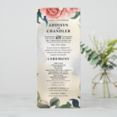 Serene Garden Krans: Pastel Floral Elegance Programmakaart (Staand voorkant)