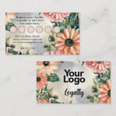 Serene Garden Wreath Pastel Floral Elegant Informatiekaartje (Voorkant / Achterkant)