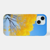 Serene Gele Boom Reflectie Esthetische Telefoon St iPhone 15 Case (Achterkant horizontaal)