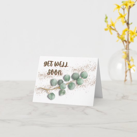 Serene Genezing: Beterschap Wenskaart Kaart (Gele Bloem)