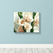 Serene Gladiolus Blooms Canvas Afdruk (Insitu (Houten vloer))