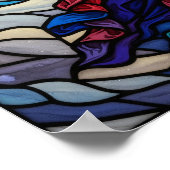 Serene Glas in lood Angel Art Design Poster (Hoek)