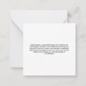 Serene Goddess Mandala Art Notitiekaartje (Achterkant)