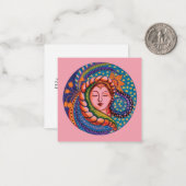 Serene Goddess Mandala Art Notitiekaartje (Voorkant / Achterkant in situ)