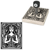 Serene Goddess Rubber Stamp Rubberstempel (Gestempeld)