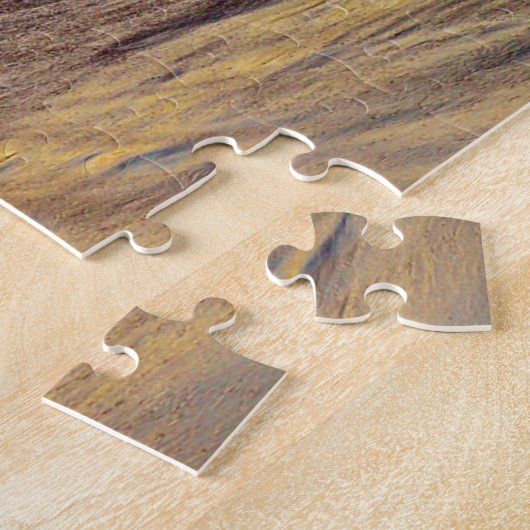 Serene Golden Ocean Sunrise Birds Puzzle Legpuzzel (Zijkant)