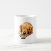 Serene Golden Retriever Rust - Vreedzame Hondenkun Koffiemok (Center)