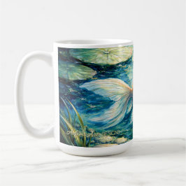 Serene Goudvis & Lotusvijver Artistiek Koffiemok