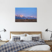 Serene Grand Teton Open Prairie Canvas Afdruk (Insitu (Slaapkamer))
