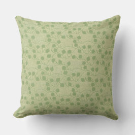 Serene Green Leaf Design Kussen
