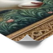 Serene Green Radha Krishna Venugopal Fluit Poster (Hoek)