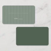 Serene Green Stripes Plaatskaartje (Voorkant / Achterkant)