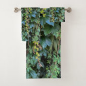 Serene Groene Ivy Wall Hanging Vines Plant Bladere Bad Handdoek (Insitu)
