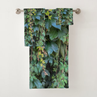 Serene Groene Ivy Wall Hanging Vines Plant Bladere Bad Handdoek