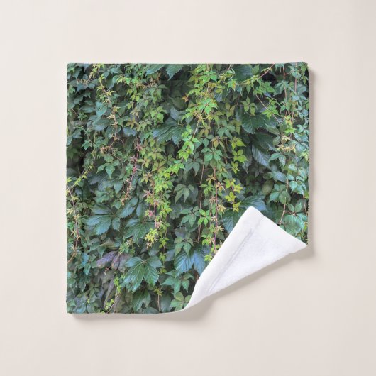 Serene Groene Ivy Wall Hanging Vines Plant Bladere Bad Handdoek (Wasdoekje)