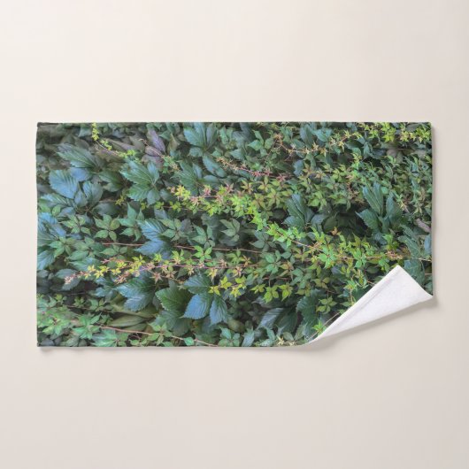 Serene Groene Ivy Wall Hanging Vines Plant Bladere Bad Handdoek (Handdoek)