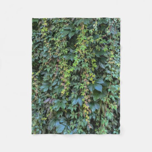 Serene Groene Ivy Wall Hanging Vines Plant Bladere Fleece Deken (Voorkant)