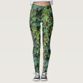 Serene Groene Ivy Wall Hanging Vines Plant Bladere Leggings (Voorkant)