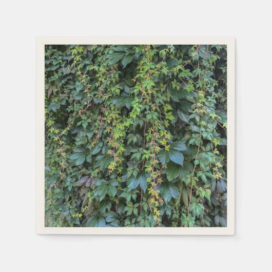 Serene Groene Ivy Wall Hanging Vines Plant Bladere Servet (Voorkant)