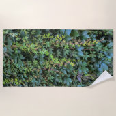 Serene Groene Ivy Wall Hanging Vines Plant Bladere Strandlaken (Voorkant)