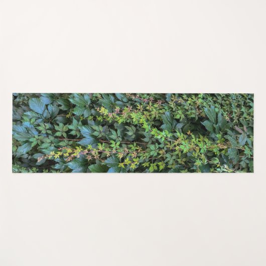 Serene Groene Ivy Wall Hanging Vines Plant Bladere Yogamat (Voorkant (horizontaal))