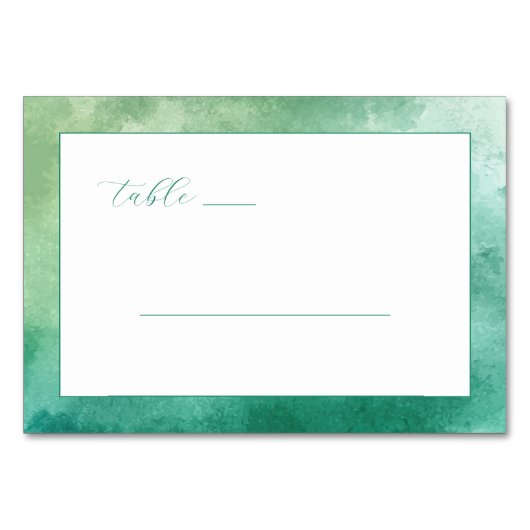 Serene Groene Minimalistische Lijnen Kaart (Voorkant)