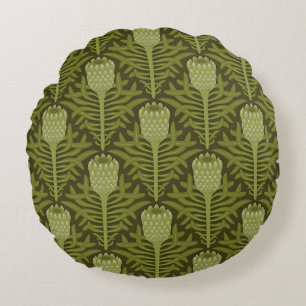 Serene groene plant motief voor moderne decoratie rond kussen