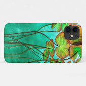 serene groene vijver met lilypads Case-Mate iPhone case (Achterkant (horizontaal))