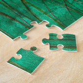 serene groene vijver met lilypads legpuzzel (Zijkant)