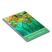 serene groene vijver met lilypads notitieboek (Rechterzijde)