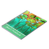 serene groene vijver met lilypads notitieboek (Linkerzijde)