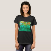 serene groene vijver met lilypads t-shirt (Voorkant volledig)