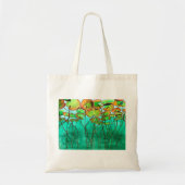 serene groene vijver met lilypads tote bag (Voorkant)