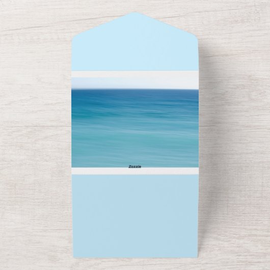 Serene groeten all in one uitnodiging (Buitenkant)