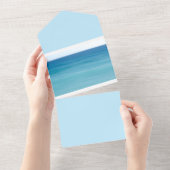 Serene groeten all in one uitnodiging (Afscheurbaar)