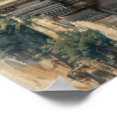 Serene Hanging Garden Sketch Poster (Hoek)