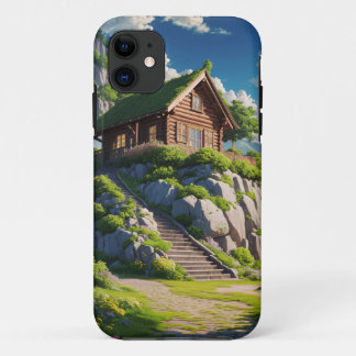 Serene Hilltop Cabin Retreat Case-Mate iPhone Case