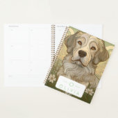 Serene hondenplanner met naam en monogram planner (Display)