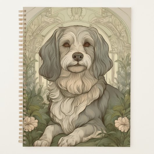 Serene hondenplanner met rustgevend ontwerp planner (Voorkant)