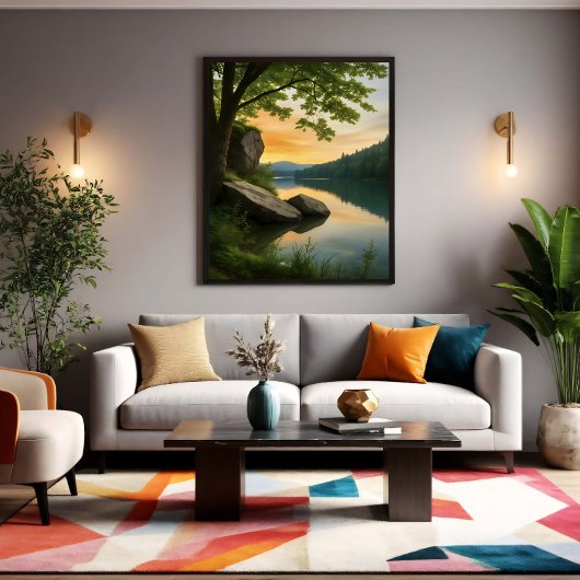 Serene Horizon Canvas Afdruk